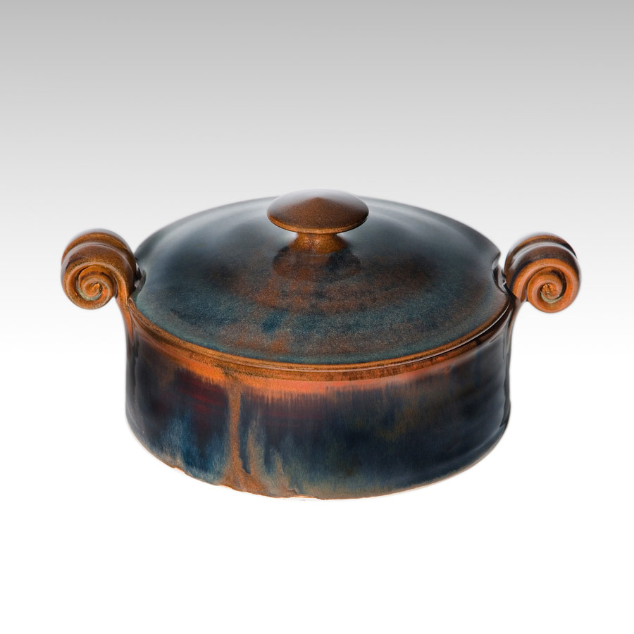 Small serving dish with lid - Brown